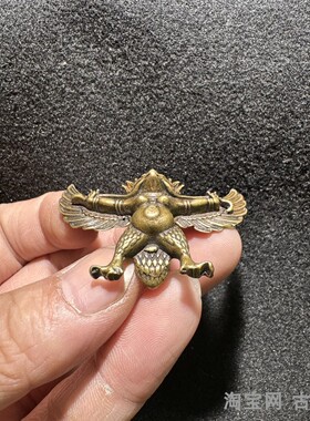 黄铜大鹏鸟雷震子包挂饰品