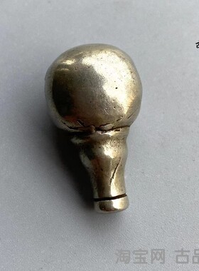 16mm西藏藏式利马白铜佛头三通项链佛珠念珠配饰文玩百搭配件