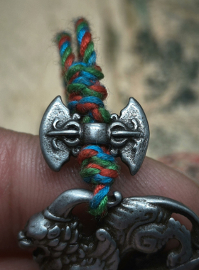 复古寒铁中国风项链吊坠霸气天铁貔貅斧钺府上有龙招财个性挂饰品