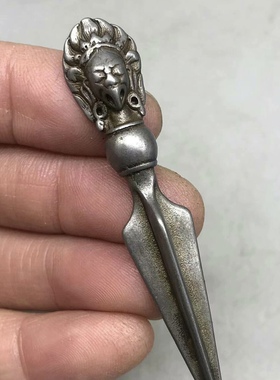 天铁金刚橛吊坠挂件随身寒铁金刚杵挂饰配件藏式黄铜大鹏鸟金刚