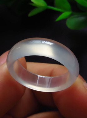 玉石玉石情侣天然玛瑙戒指跑环