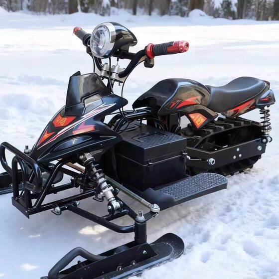 Electric snowmobile off-road vehicle outdoor electric ski vehicle electric sled vehicle snowmobile anti-slip crawler type