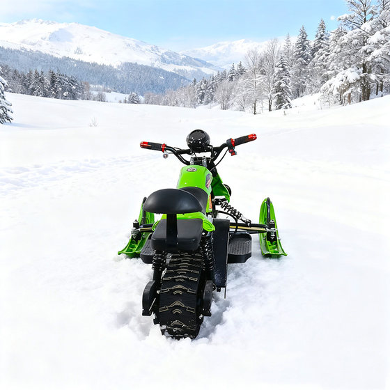 Electric snowmobile off-road vehicle outdoor double electric ski vehicle electric sled snowmobile anti-slip crawler type
