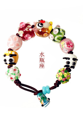 原创手作12星座好运手链