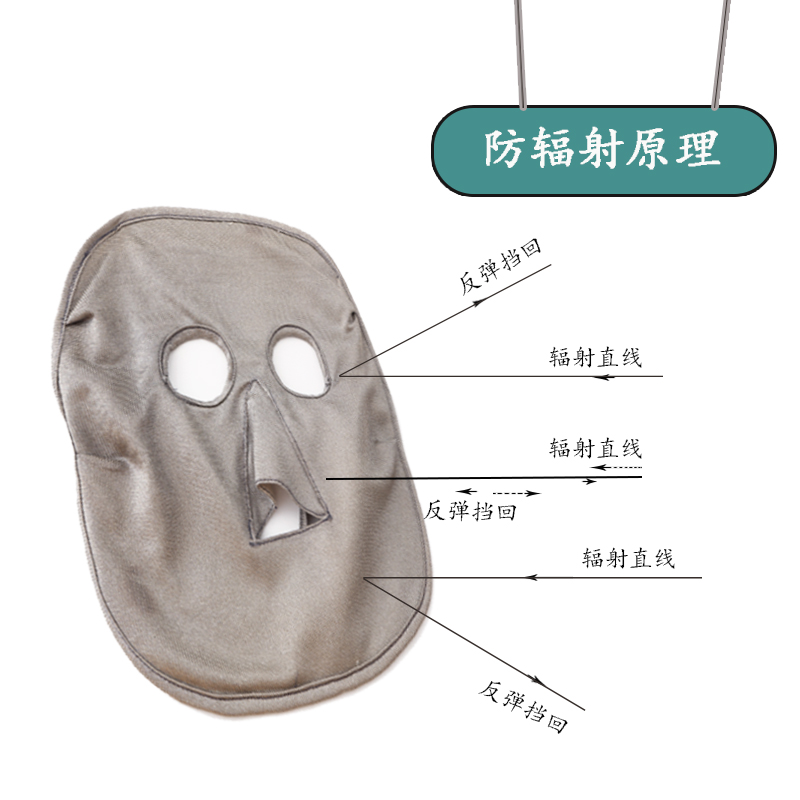 【美脸】防辐射服面罩面具电磁波手机电脑银纤维护脸面罩大码面膜-图1