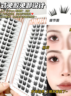 【小薄片】大容量小信子睫毛假睫毛女轻薄柔软纯欲初学者新手漫画