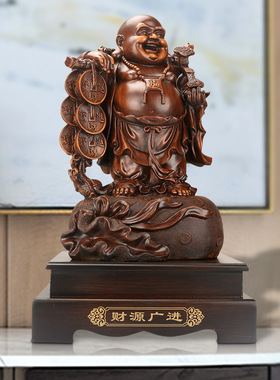 弥勒佛摆件 佛像 家居客厅办公室饰品工艺品创意礼品一件代发