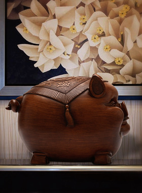 金猪摆件 儿童成人存钱罐 树脂工艺品家居装饰品开业礼品一件代发