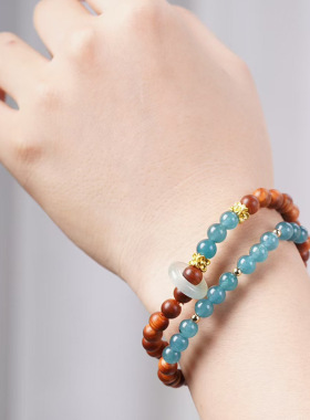 陈化柏木DIY冰萃款手链规格0.6男女民族风文玩念珠首饰厂家批发