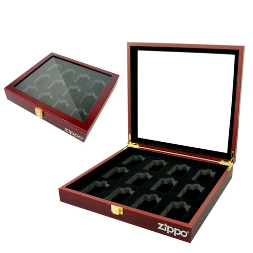 Zippo более легкая зажигалка красного дерева Коллекция краски Коробка Профессиональная ящик для хранения прозрачная хрустальная акриловая коробка дисплея