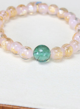 北京香灰琉璃金箔银箔款手串