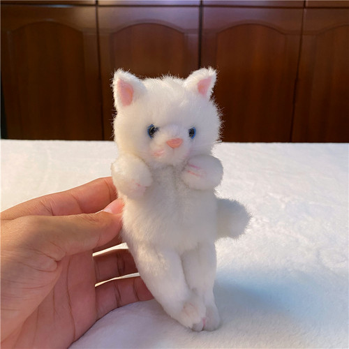 竹林千子新品毛绒玩具小猫咪公仔钥匙扣挂件美少女猫 - 图3