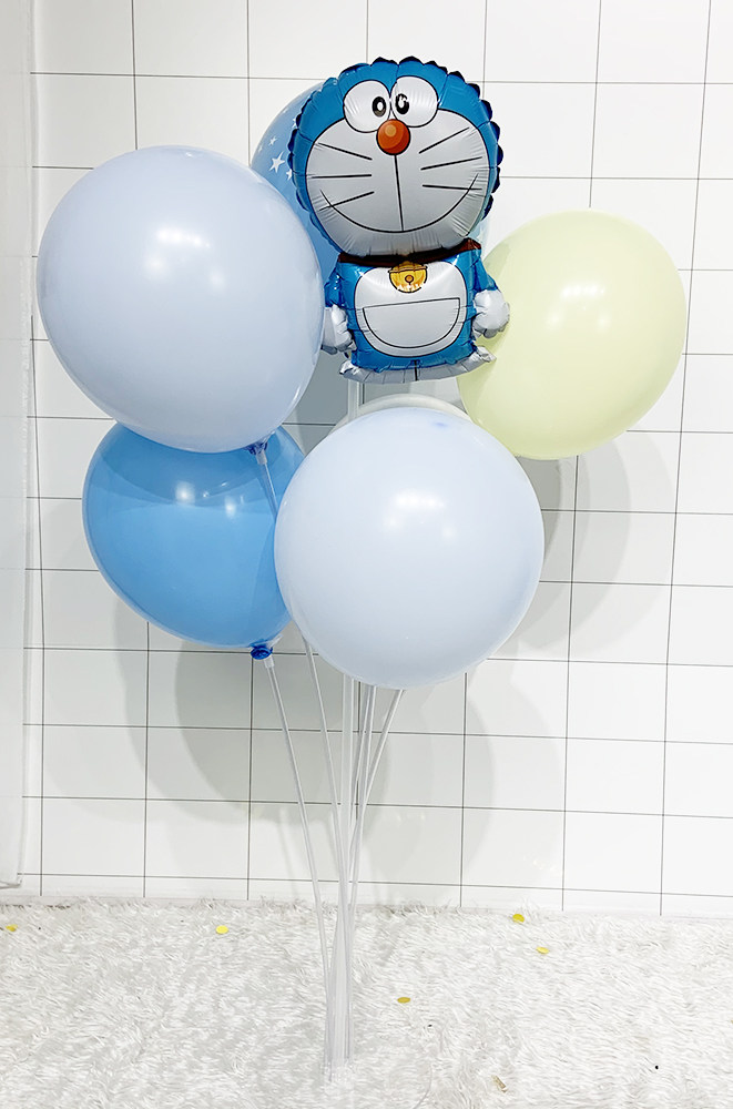 机器猫生日布置装饰气球哆啦a梦小叮当周岁儿童派对用品场景布置