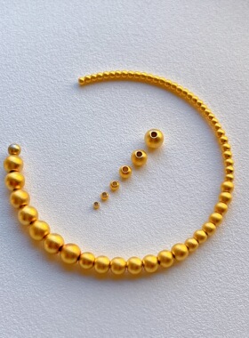 古法金小金珠子隔珠散珠子