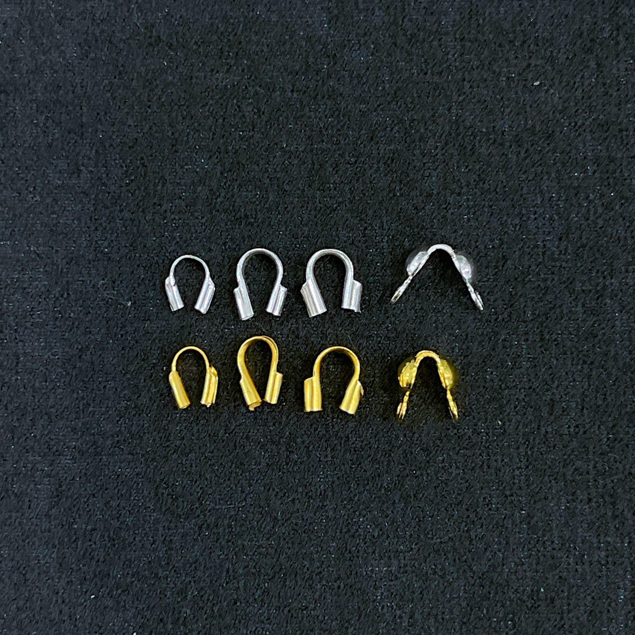 s925纯银配件弹簧扣龙虾扣延长链定位珠包线收尾U形扣DIY手链材料 - 图1