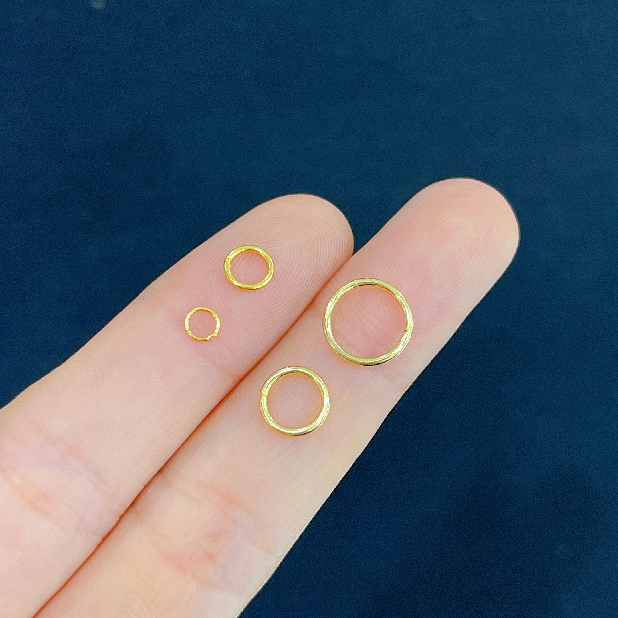 古法金s925银镀24K金纯银配件开口环闭口圈单圈手工diy手链项链,淘宝优惠券,粉丝福利购,淘宝优惠卷