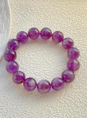 天然水晶手链紫兔毛幽灵手串女男