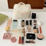 Милая косметичка, вместительная и большая сумка, портативная сумка-органайзер для путешествий