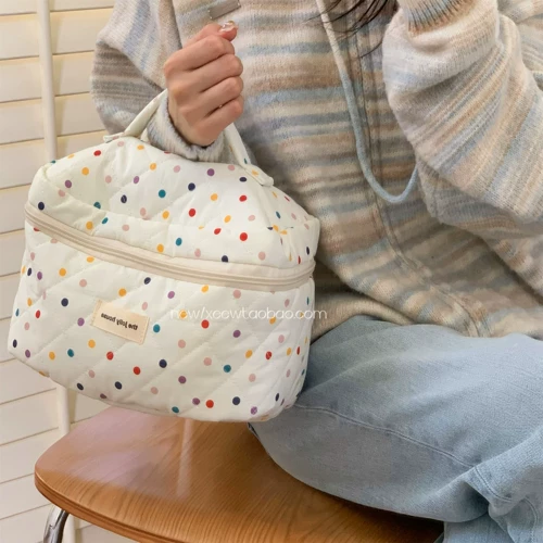 Милая косметичка, вместительная и большая сумка, портативная сумка-органайзер для путешествий