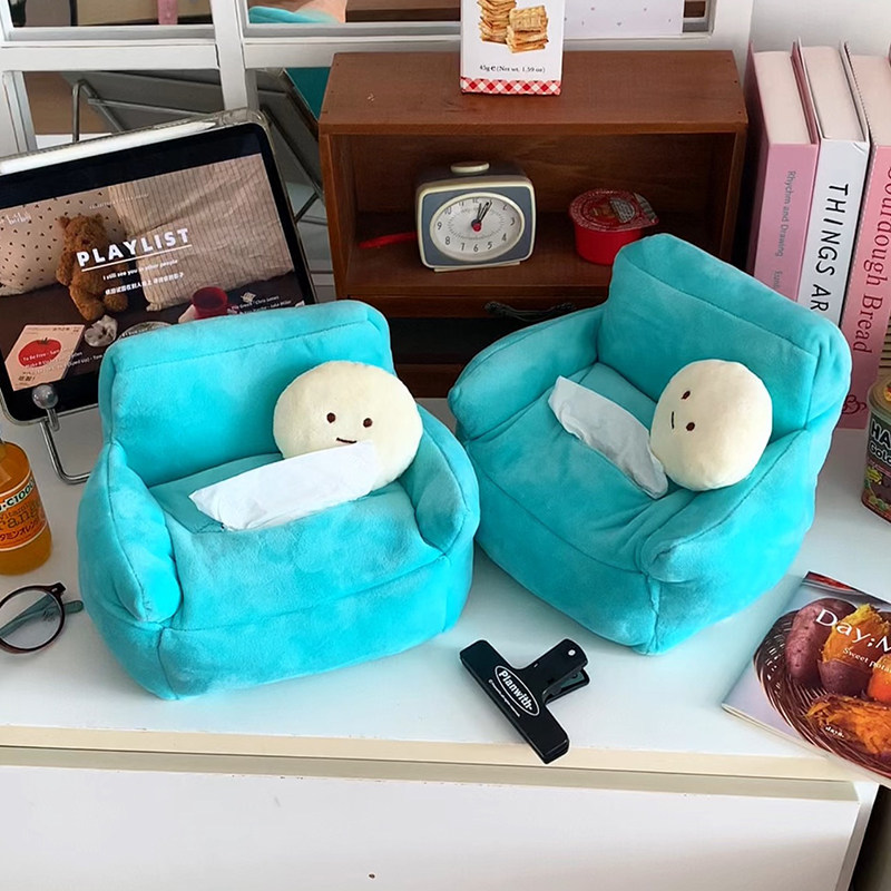 创意沙发纸巾盒可爱毛绒抽纸盒家用桌面抽纸盒高颜值餐巾纸收纳盒,淘宝优惠券,粉丝福利购,淘宝优惠卷