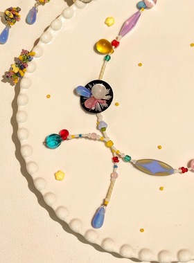 原创童趣串珠 哈尔的移动城堡系列创意多戴款串珠项链