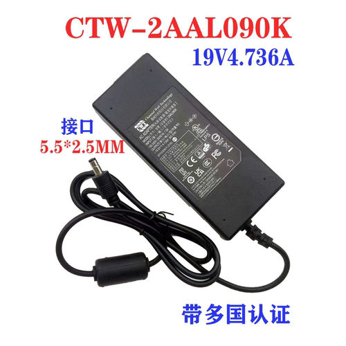 侨威CWT-2AAL090K笔记本一体机广告机稳压电源适配器19V4.73A - 图0