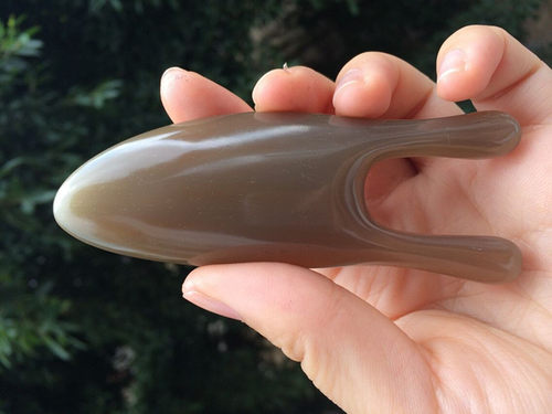 天然正品白水牛角鼻部颈椎腰椎动力按摩虎 经络按摩 便携型 - 图0