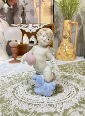 圣诞节礼物可爱音乐小天使欧式陶瓷装饰品新品家居客厅玄关小摆件