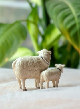 可爱写实仿真创意造型羊艺品摆件