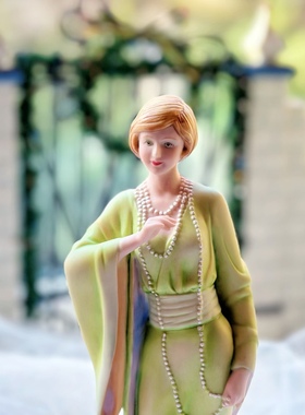 持续瓷生陶瓷欧式人偶美女home interiors维多利亚装饰品家居摆件