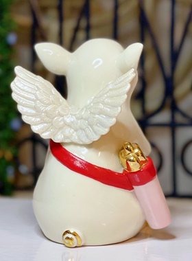 Lenox陶瓷天使猪天使猪