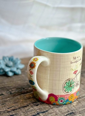 早餐牛奶果汁茶水杯清新马克杯