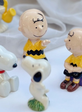 出口迪士*公仔Snoopy史努比瓷偶