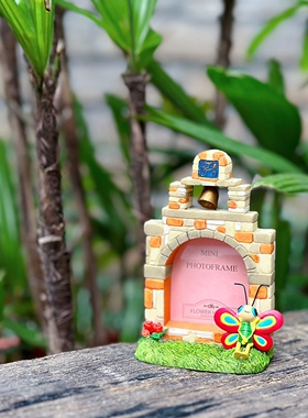 树脂风车蜜蜂摆件相框阳台装饰