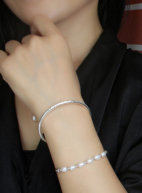 手链925银天然淡水珍珠