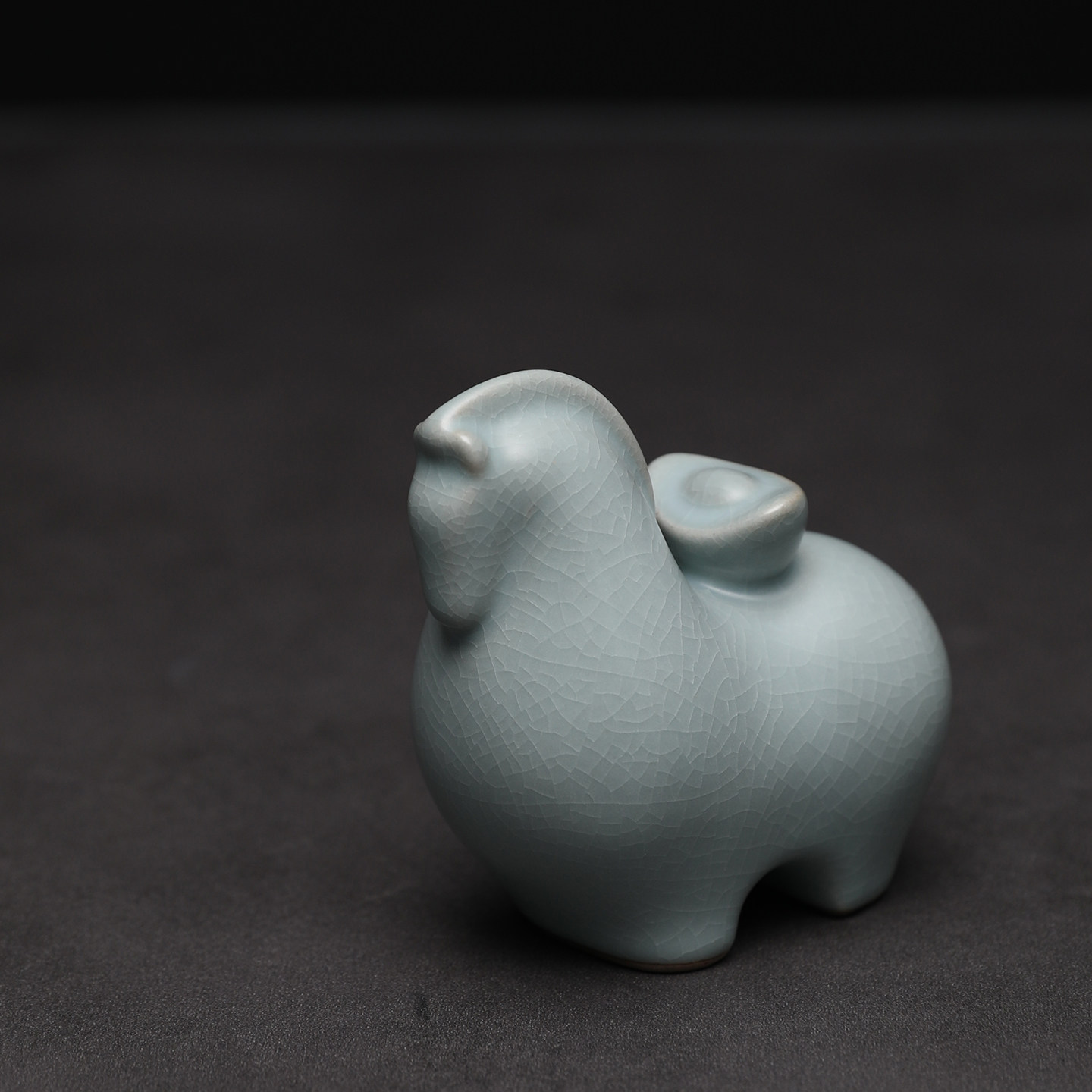 汝窑生肖马上有钱封侯茶宠摆件精品可养开片陶瓷茶玩桌盘纸镇招财,淘宝优惠券,粉丝福利购,淘宝优惠卷