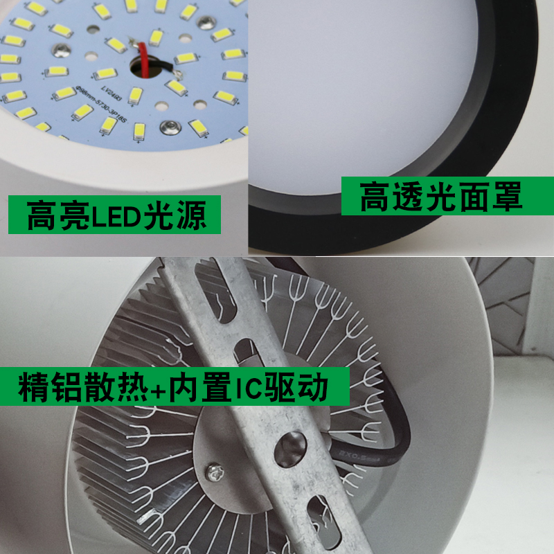 高亮LED明装筒灯免开孔天花灯吸顶桶灯商用黑色圆柱灯服装店铺灯 - 图1