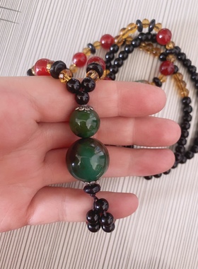 多颗珠子项链 毛衣链 时尚百搭 礼盒包装