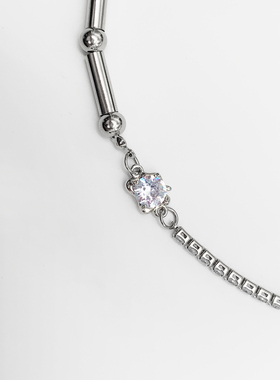 「BG官方」原创设计百搭潮流拼接风珍珠宝石锁骨链四季百搭款项链