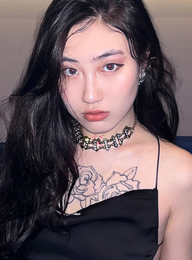 「BG官方」原创小众设计辣妹复古设计感choker朋克轻奢气质锁骨链