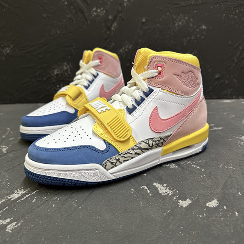 耐克女鞋Air Jordan Legacy AJ312粉白耐磨高帮篮球鞋 FD9909-161 - 图3