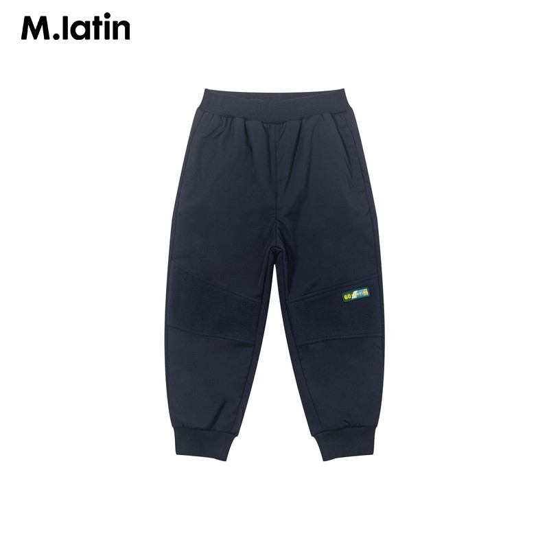 【商场同款】马拉丁童装裤子冬装男大童运动防风针织长裤