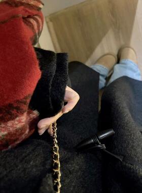 圣诞新年红色围巾保暖围脖新款