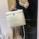 Axin yolo leather high quality white backpack