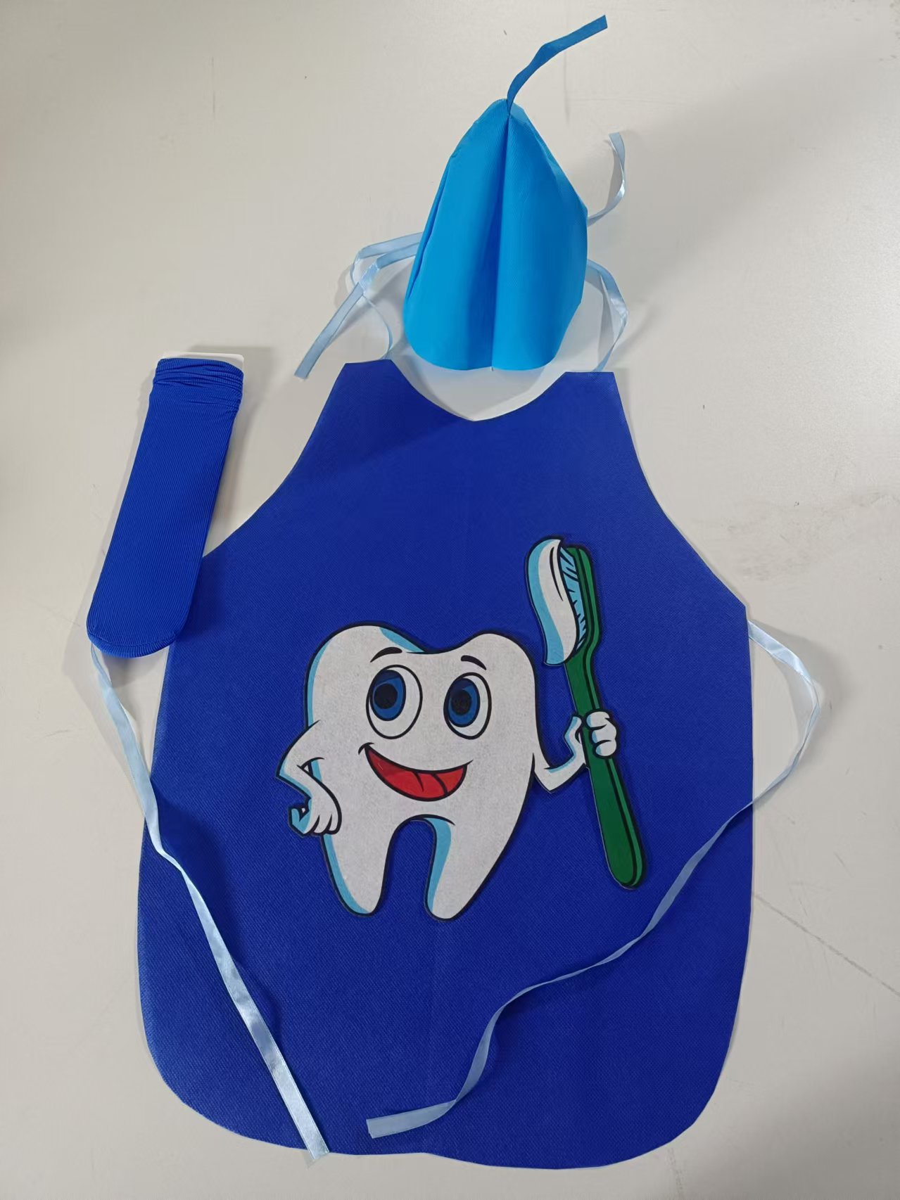 六一儿童牙细菌演出服装幼儿园白牙齿蚜虫蛀牙病毒舞蹈表演走秀服
