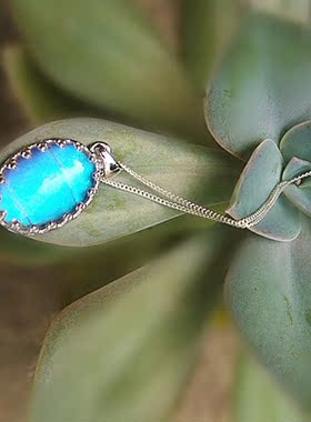 纯银蝴蝶标本翅膀原创复古吊坠