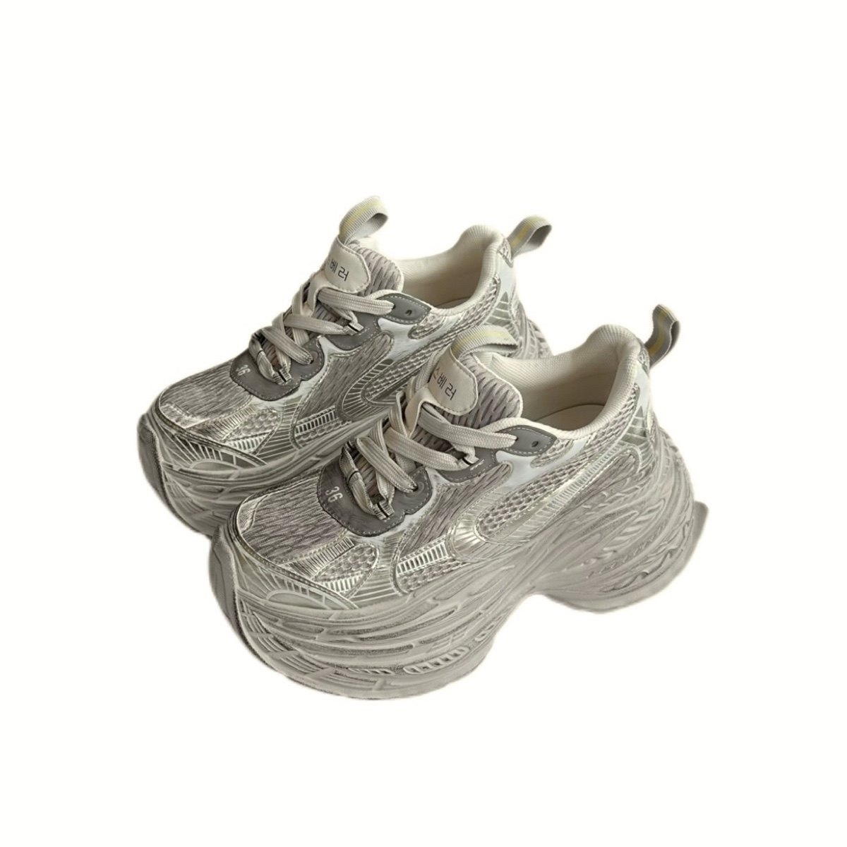 做旧擦色老爹鞋女款2024秋季走秀新款增高超厚底小个子休闲运动鞋,淘宝优惠券,粉丝福利购,淘宝优惠卷