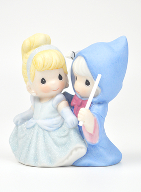 仙度瑞拉公主与神仙教母陶瓷