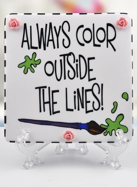 coasters陶瓷杯垫儿童房装饰