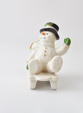 出口滑雪橇陶瓷儿童房圣诞节礼物